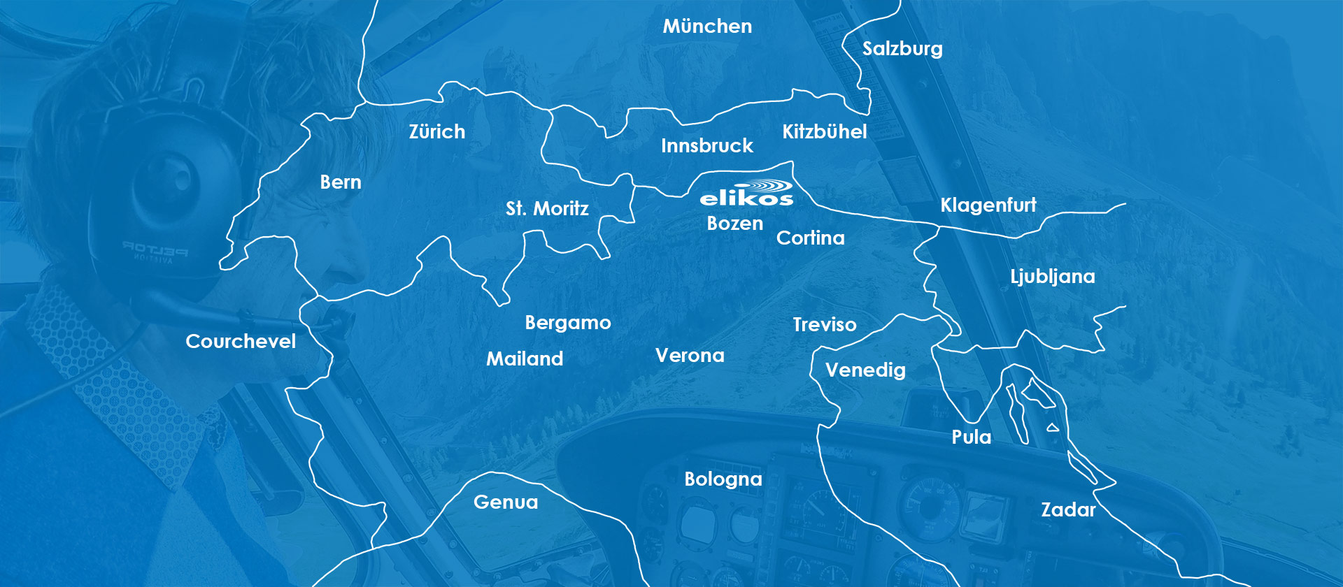 Transfer mit Hubschrauber